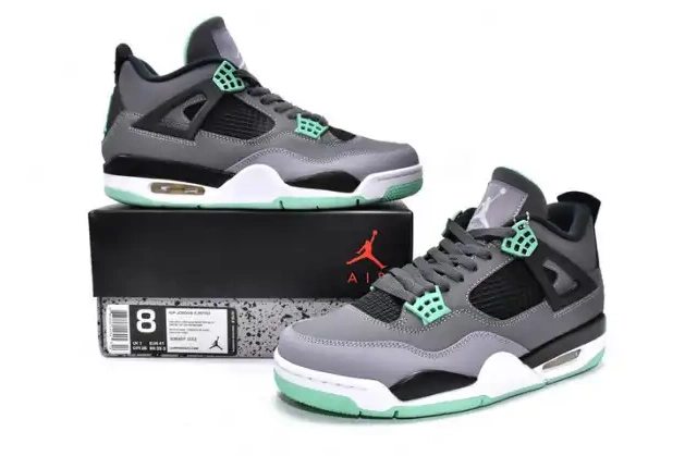 One Kick Jordan Glow 308497-033 Green Air Retro 4 0706
